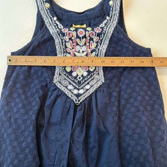 Anthropologie Maeve blue embroidery 0 - Picture 7 of 10